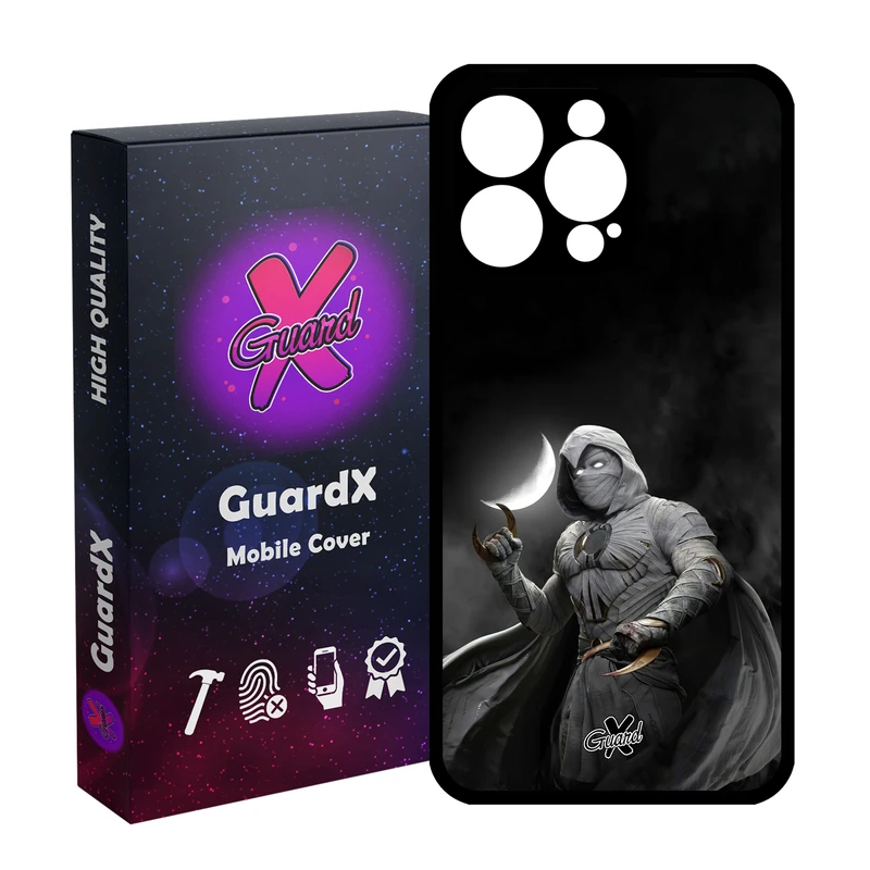 کاور گارد ایکس طرح Moon Knight مدل قاب Glass10482 مناسب برای گوشی موبایل اپل iPhone 15 Pro Max