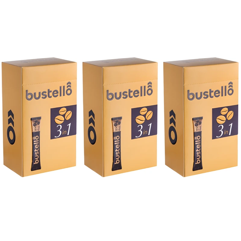 کافی میکس سه در یک باستلو - ۳ بسته - ۱۲ ساشه‌ای