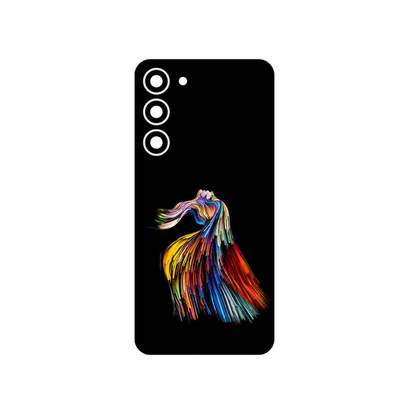 برچسب پوششی ماهوت مدل Rainbow Hair Digital Art مناسب برای گوشی موبایل سامسونگ Galaxy S23 Plus