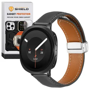 Ultimate Shield MAG Leather NV9 BK strap suitable for Samsung Galaxy Watch 9 40mm / 9 44mm