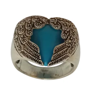 انگشتر نقره زنانه سلین کالا مدل فیروزه ce-As024