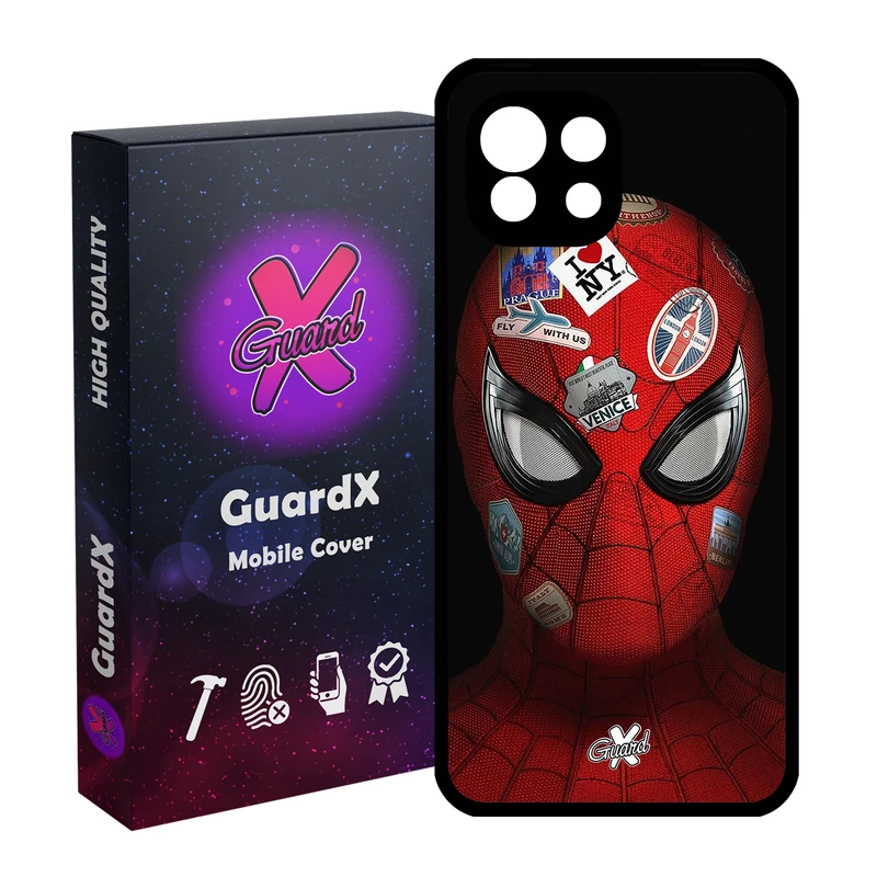 کاور گارد ایکس طرح Spider Man مدل Glass10033 مناسب برای گوشی موبایل شیائومی Mi 11 Lite