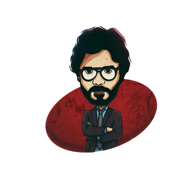 استیکر لپ تاپ و موبایل مدل سریال طرح مانی هیست Money Heist کد 3547