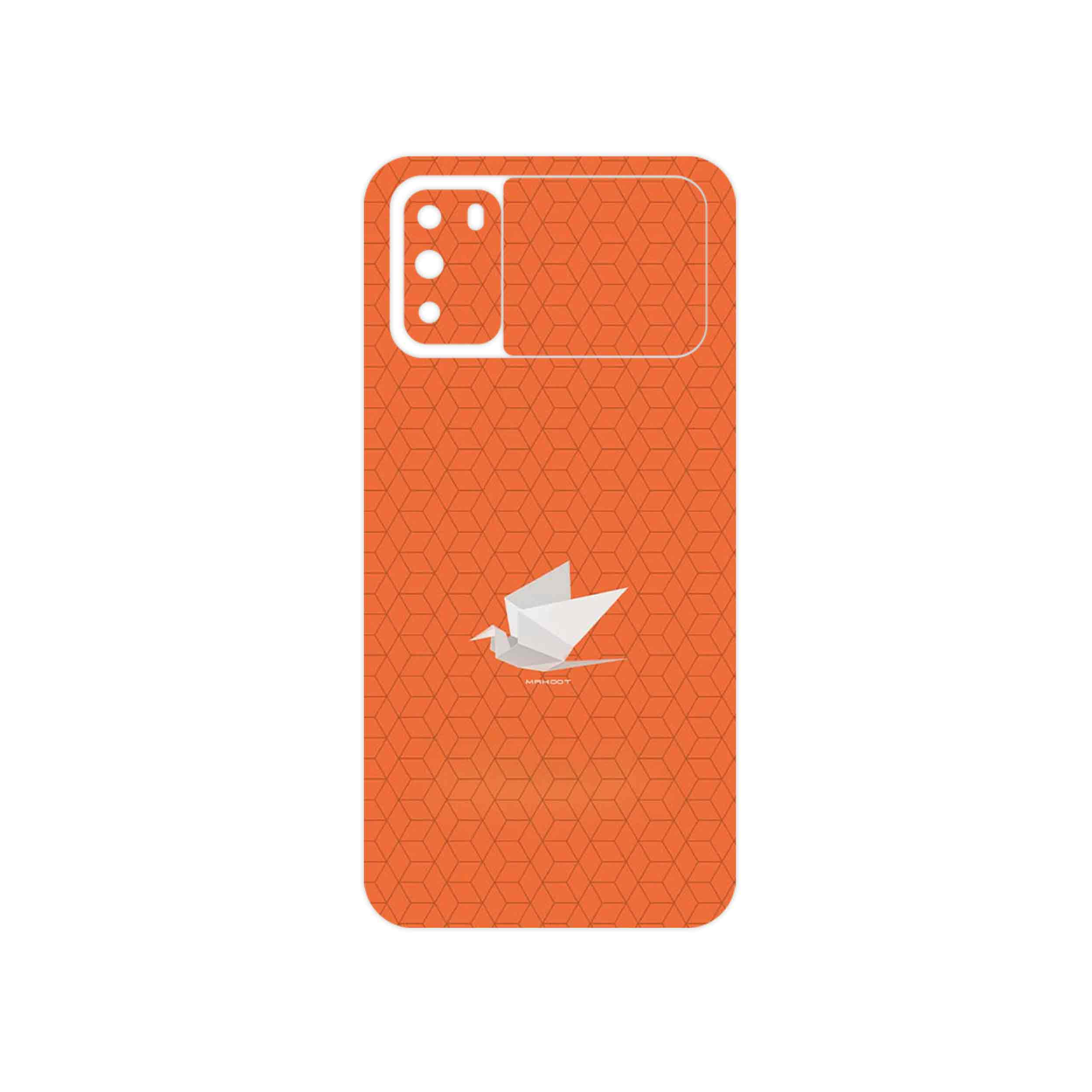 برچسب پوششی ماهوت مدل Minimalist origami bird مناسب برای گوشی موبایل شیائومی Poco M3