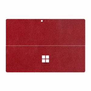 MAHOOT Red-Leather Cover Sticker for Microsoft Surface Pro 4 2015
