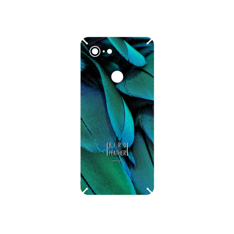 برچسب پوششی ماهوت مدل Green Feather مناسب برای گوشی موبایل گوگل Pixel 3