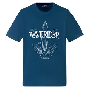 نقد و بررسی تی شرت آستین کوتاه مردانه لیورجی مدل WaveRider2022 رنگ آبی توسط خریداران