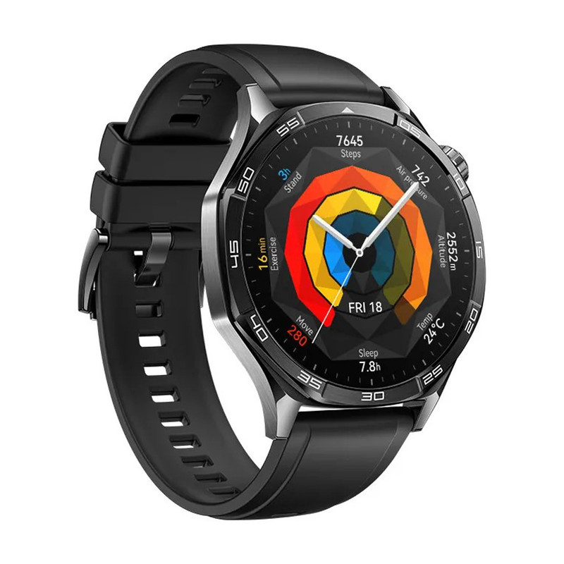 ساعت هوشمند 46 میلی متری هوآوی مدل WATCH GT 5 با بند لاستیکی