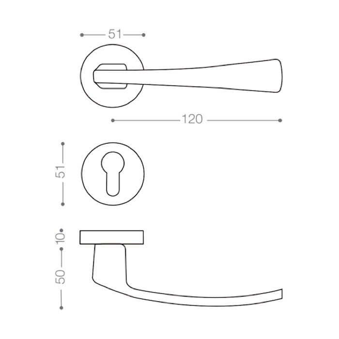 دستگیره در بهریزان مدل 6300R بسته دو عددی دستگیره در بهریزان مدل 6300R بسته دو عددی