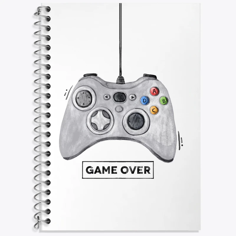 دفتر لغت 50 برگ خندالو طرح Game Over کد F2342