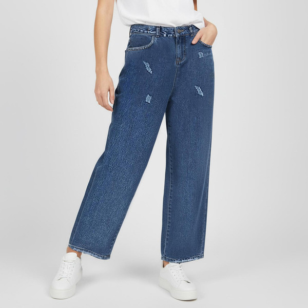 شلوار جین زاپ دار زنانه دیان مدل بگ