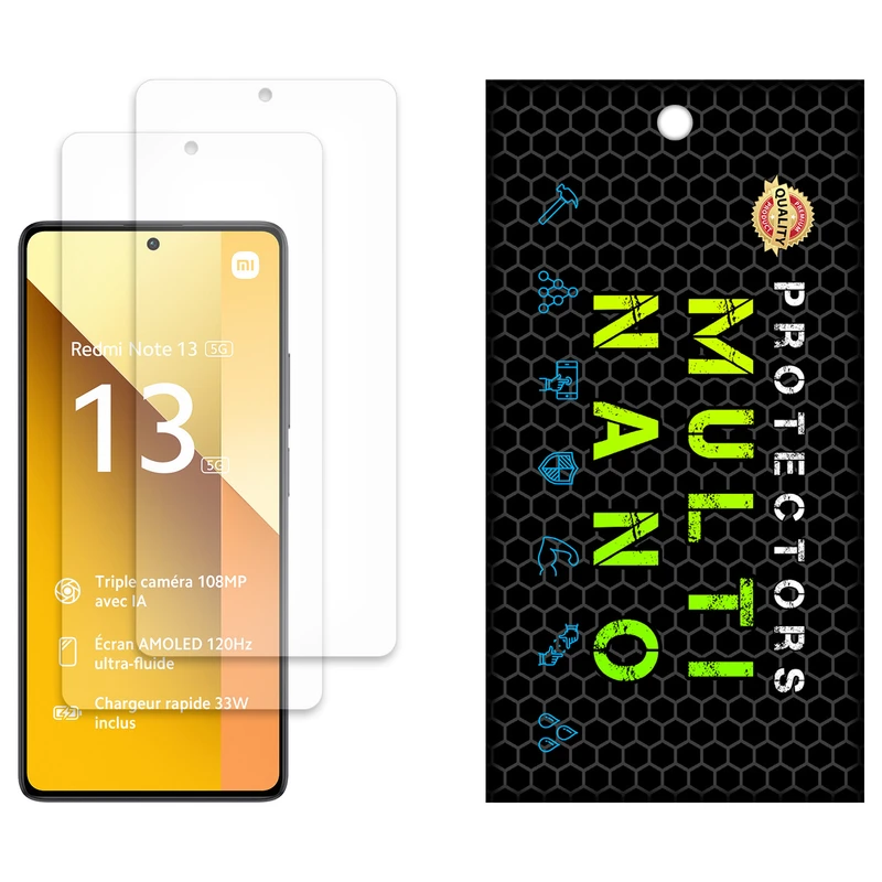محافظ صفحه نمایش مات مولتی نانو مدل X-S2M مناسب برای گوشی موبایل شیائومی Redmi Note 13 بسته دو عددی