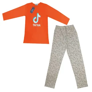 ست تی شرت و شلوار دخترانه مدل Til g