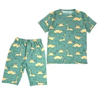 ست تی شرت و شلوارک بچگانه مدل دایناسور