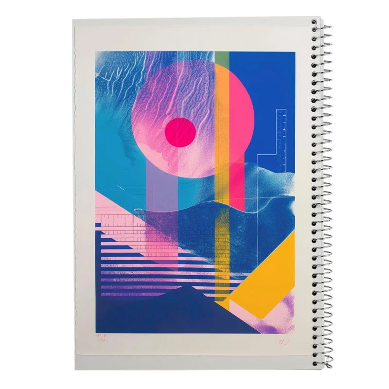 دفتر شطرنجی 50 برگ مدوپد طرح اشکال فانتزی کد DF16024