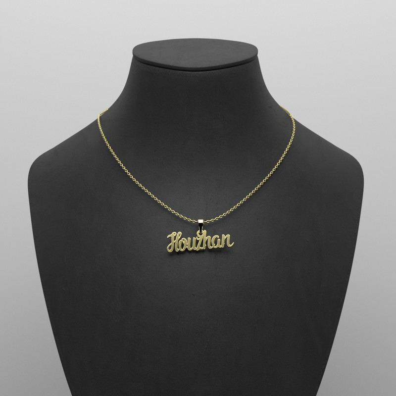 گردنبند طلا 18 عیار زنانه مدوپد مدل houzhan