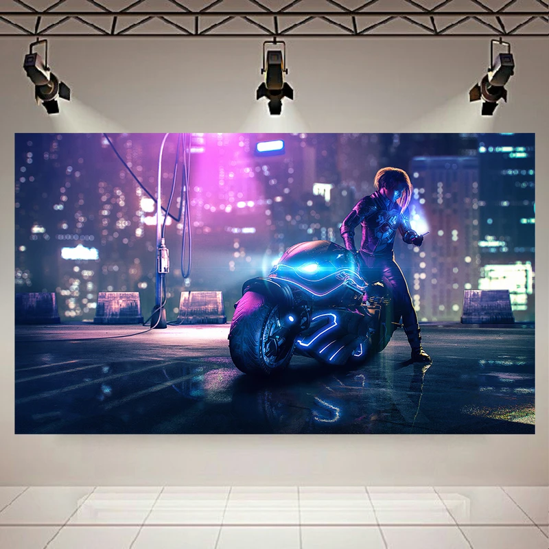 تابلو شاسی طرح گیم مدل Cyberpunk کد AR547