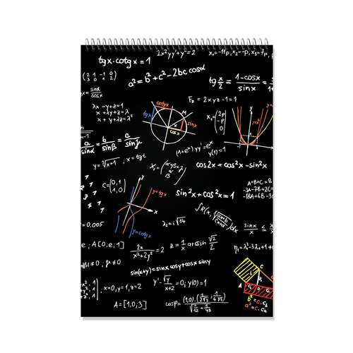 دفتر شطرنجی 100 برگ طرح رياضی