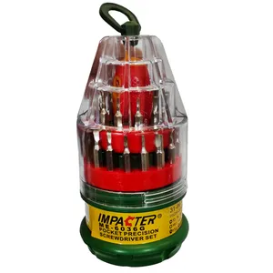 پیچ گوشتی موبایلی ایمپکتور مدل تخم مرغی بسته 31 عددی