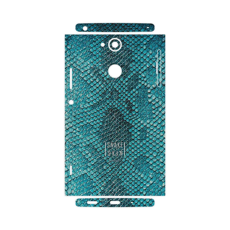 برچسب پوششی ماهوت مدل Blue Snake Skin-FullSkin مناسب برای گوشی موبایل سونی Xperia XA2