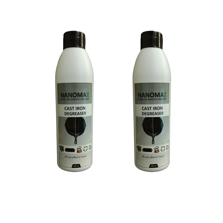 مایع چربی زدا چدن گاز و قابلمه مکس نیت مدل 2025 حجم 300ml بسته دو عددی