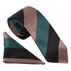 ست کراوات و دستمال جیب مردانه نسن مدل V15