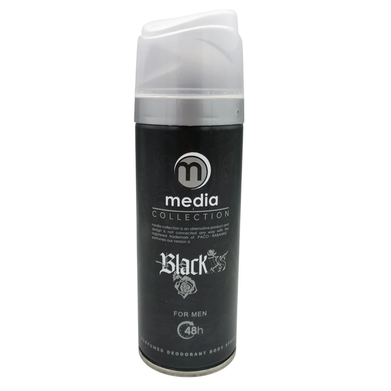 اسپری بدن مردانه مدیا مدل BlackXs حجم 200 میلی لیتر