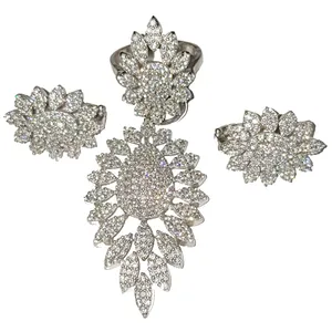 نیم ست نقره زنانه مدل 012331