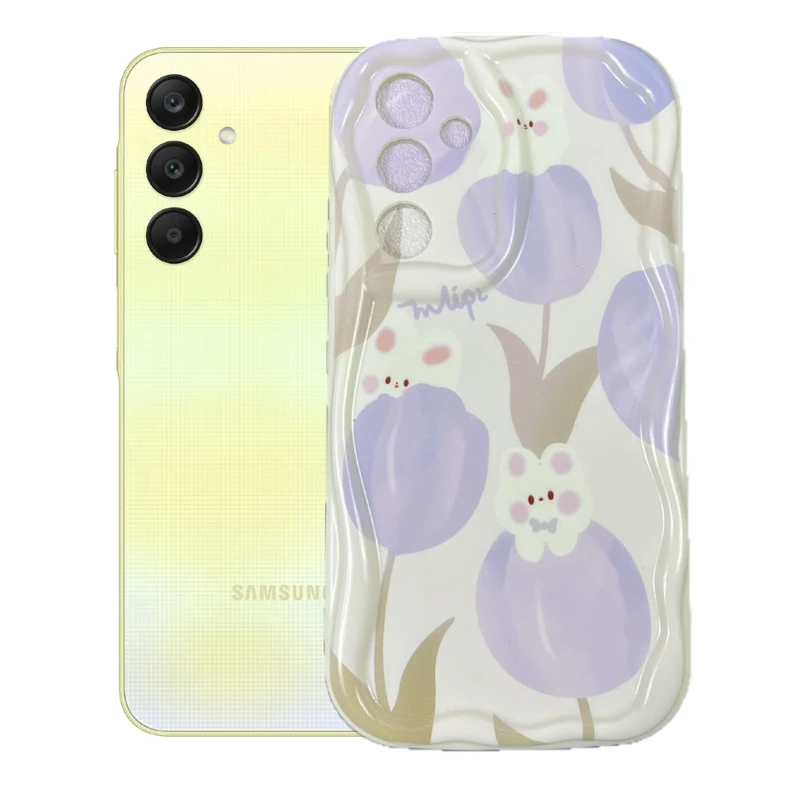 کاور طرح خرگوش و لاله مناسب برای گوشی موبایل سامسونگ Galaxy A34