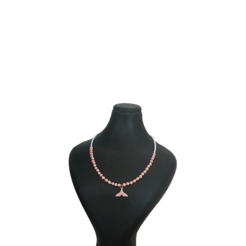 گردنبند دست ساز زنانه مدل دم وال