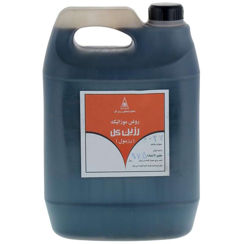 روغن قالب موزائیک سازی رزین گل مدل 01 حجم 4 لیتر
