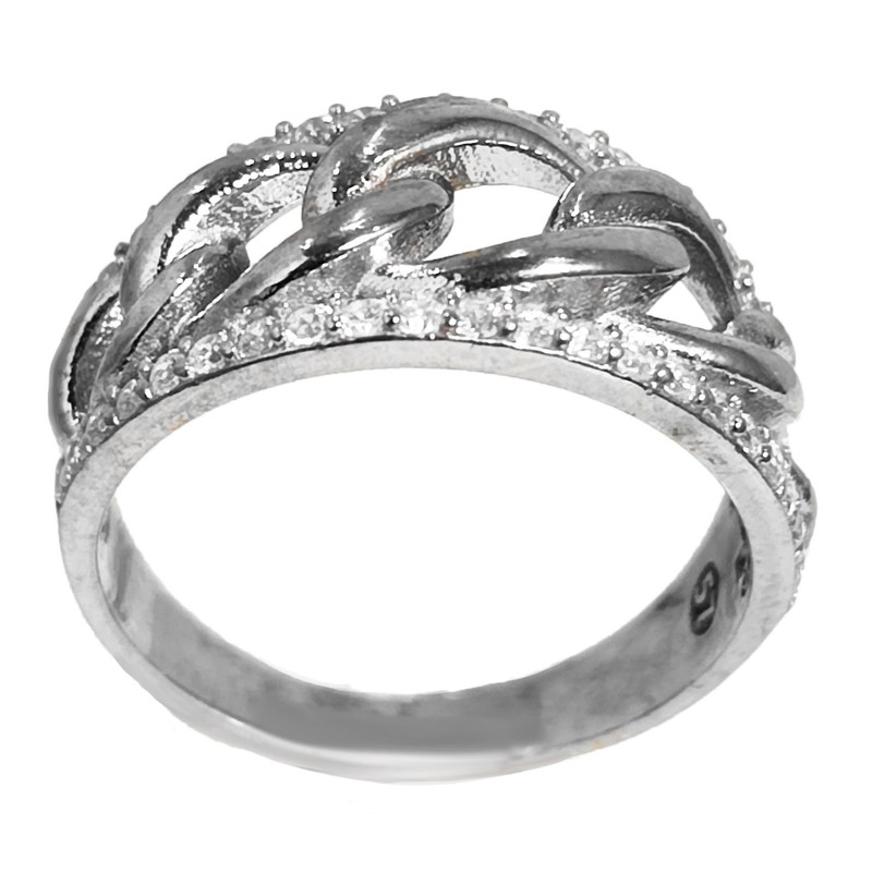 انگشتر نقره زنانه مدل جواهری کد JW5046