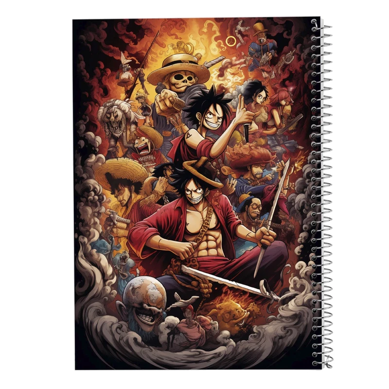 دفتر مشق 100 برگ مدوپد مدل وان پیس One Piece کد DF11649