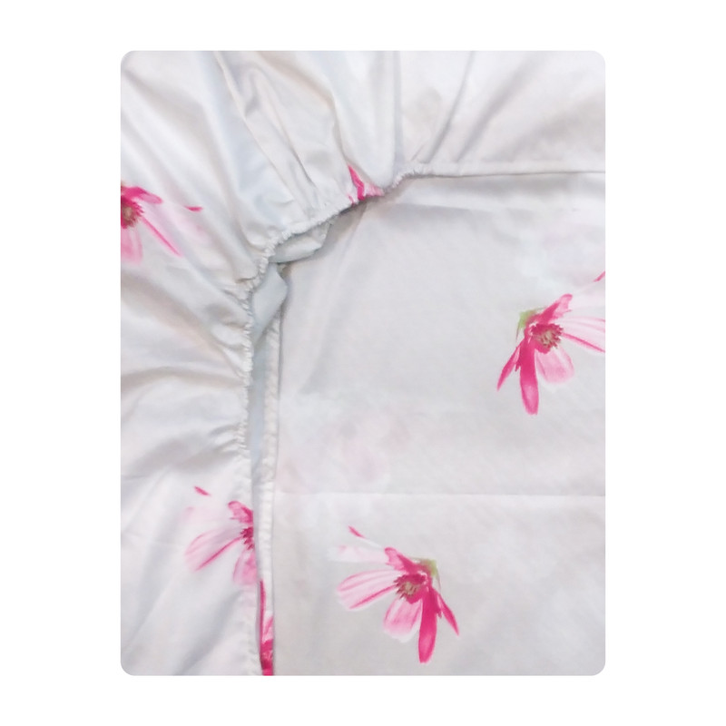 ملحفه آدنو مدل ژربرا کد IR105 دونفره سایز 140x200 سانتی متر
