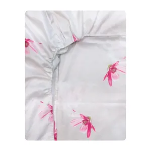 ملحفه آدنو مدل ژربرا کد IR105 دونفره سایز 180x200 سانتی متر