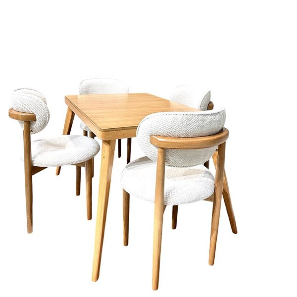 میز و صندلی ناهارخوری چهار نفره گالری آدرینو مدرن مدل nobel2024