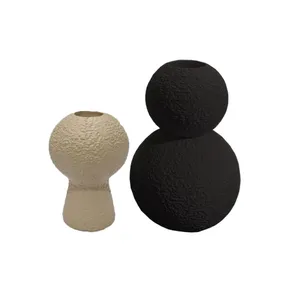 شمعدان مدل توپی مناسب برای شمع مخروطی مجموعه ۲ عددی