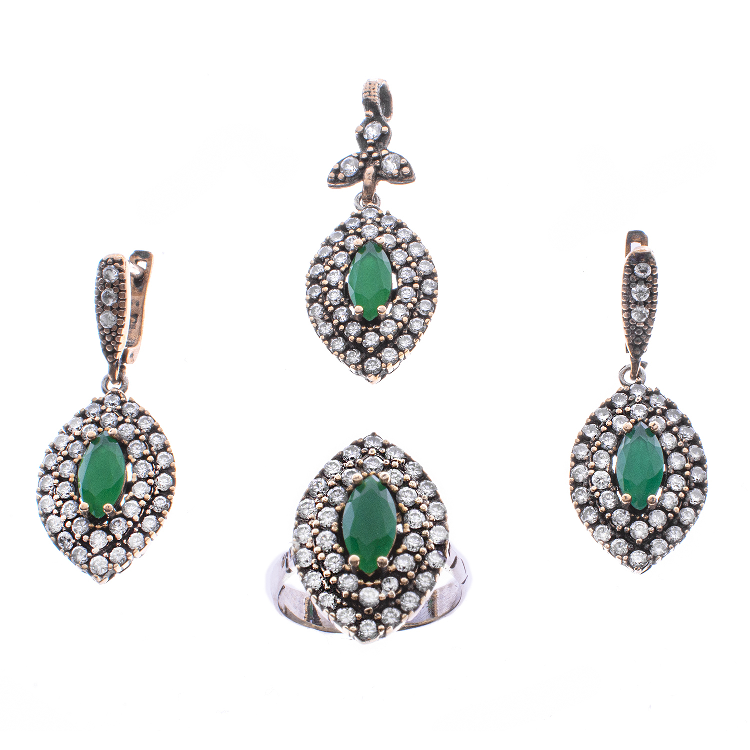 نیم ست نقره زنانه مدل N1007