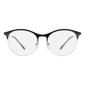 فریم عینک طبی نیم فریم پرادا مدل 0PS-53IV-GAQ1O1-50 مناسب برای صورت مستطیل، مربع، لوزی و قلب