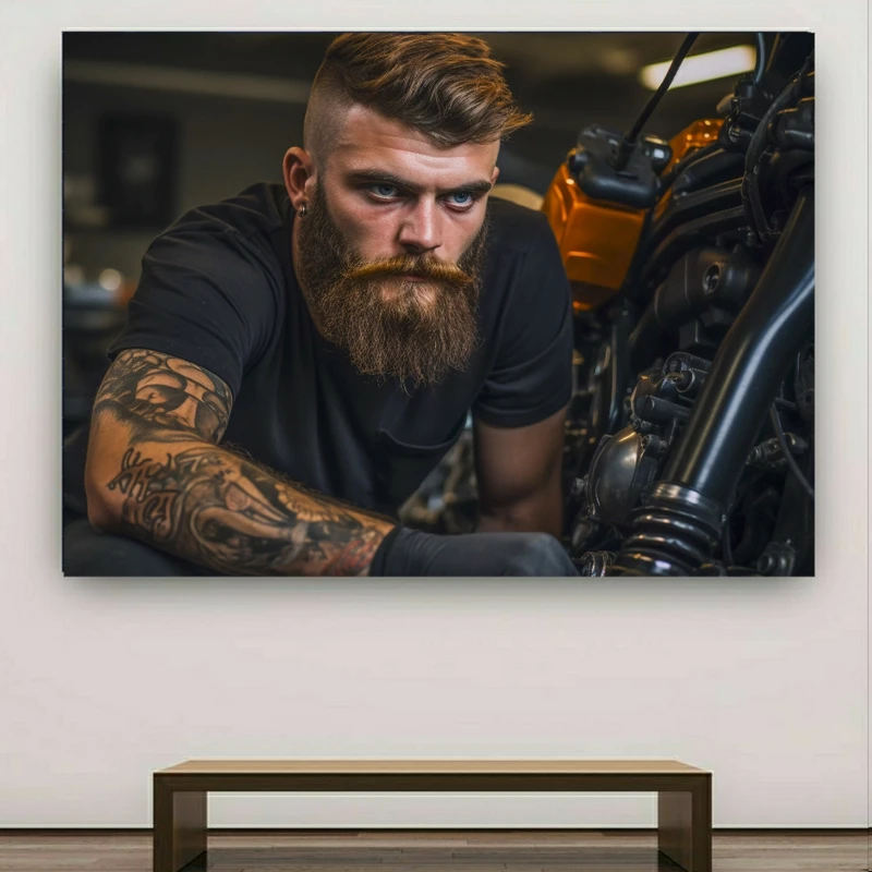 پوستر طرح موتور مدل تعمیرکار کد GR579