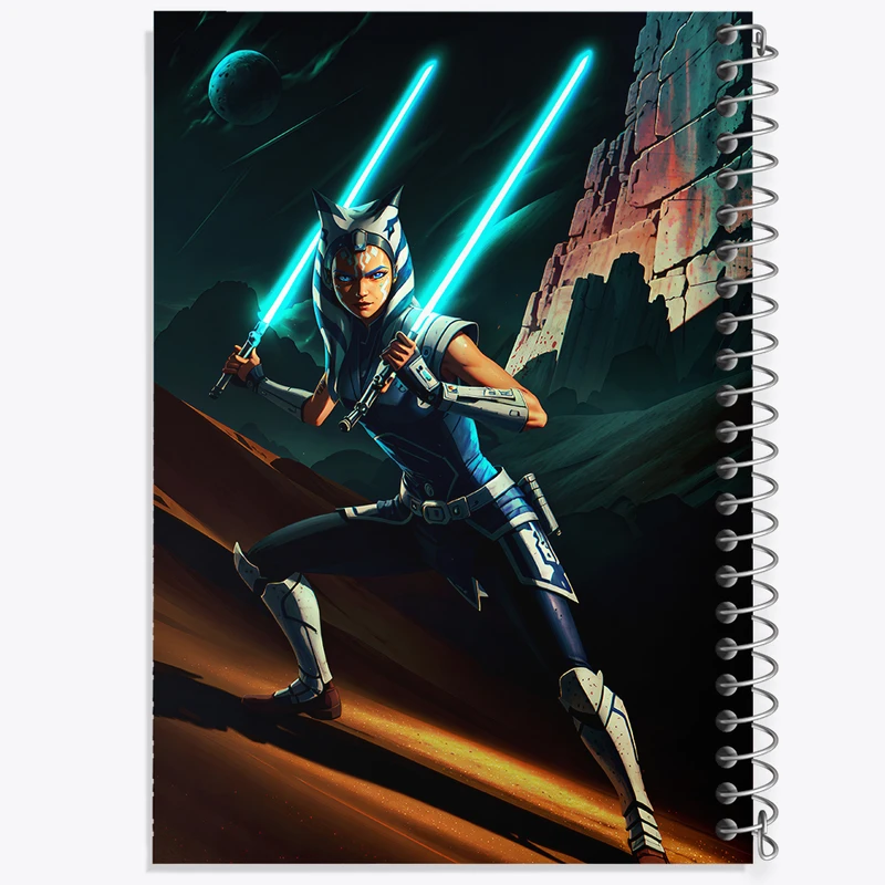 دفتر ژورنال نویسی 50 برگ خندالو مدل نقطه ای طرح جنگ ستارگان (Star Wars)  کد N4947
