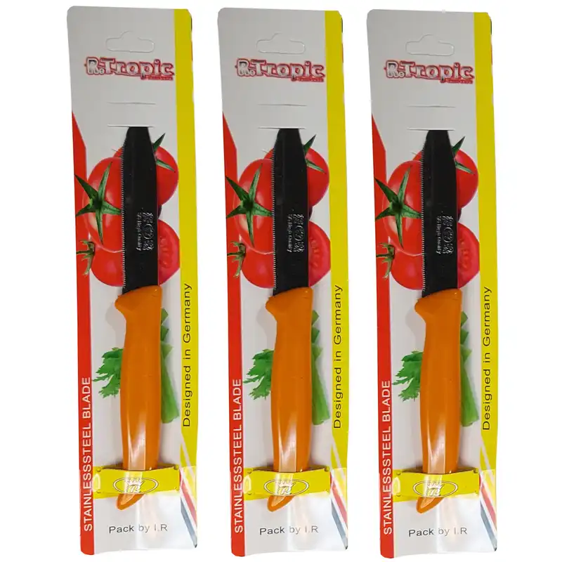 چاقو تروپیک مدل اره ای کد 05 مجموعه 3 عددی