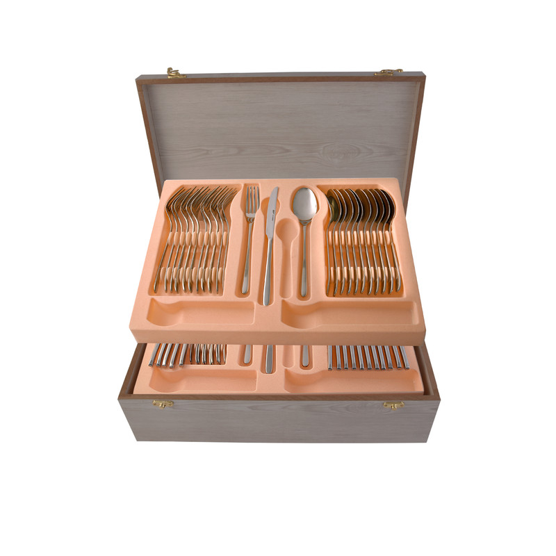 سرویس قاشق و چنگال 54 پارچه ام جی اس مدل DONA(GE)001