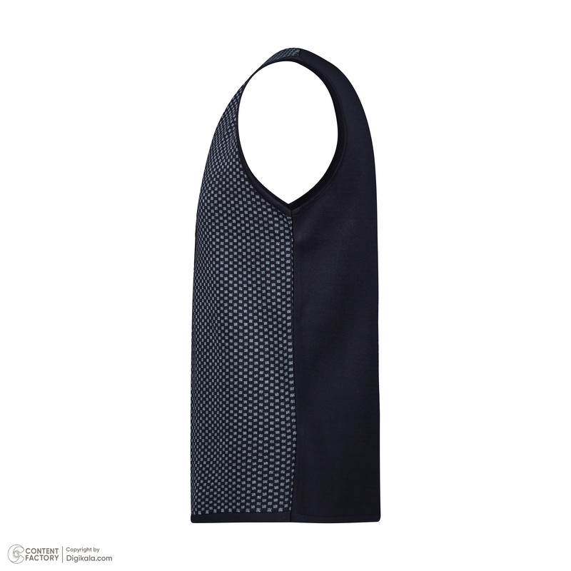 ژیله مردانه تریکو پاییزان مدل J800 رنگ سرمه‌ای