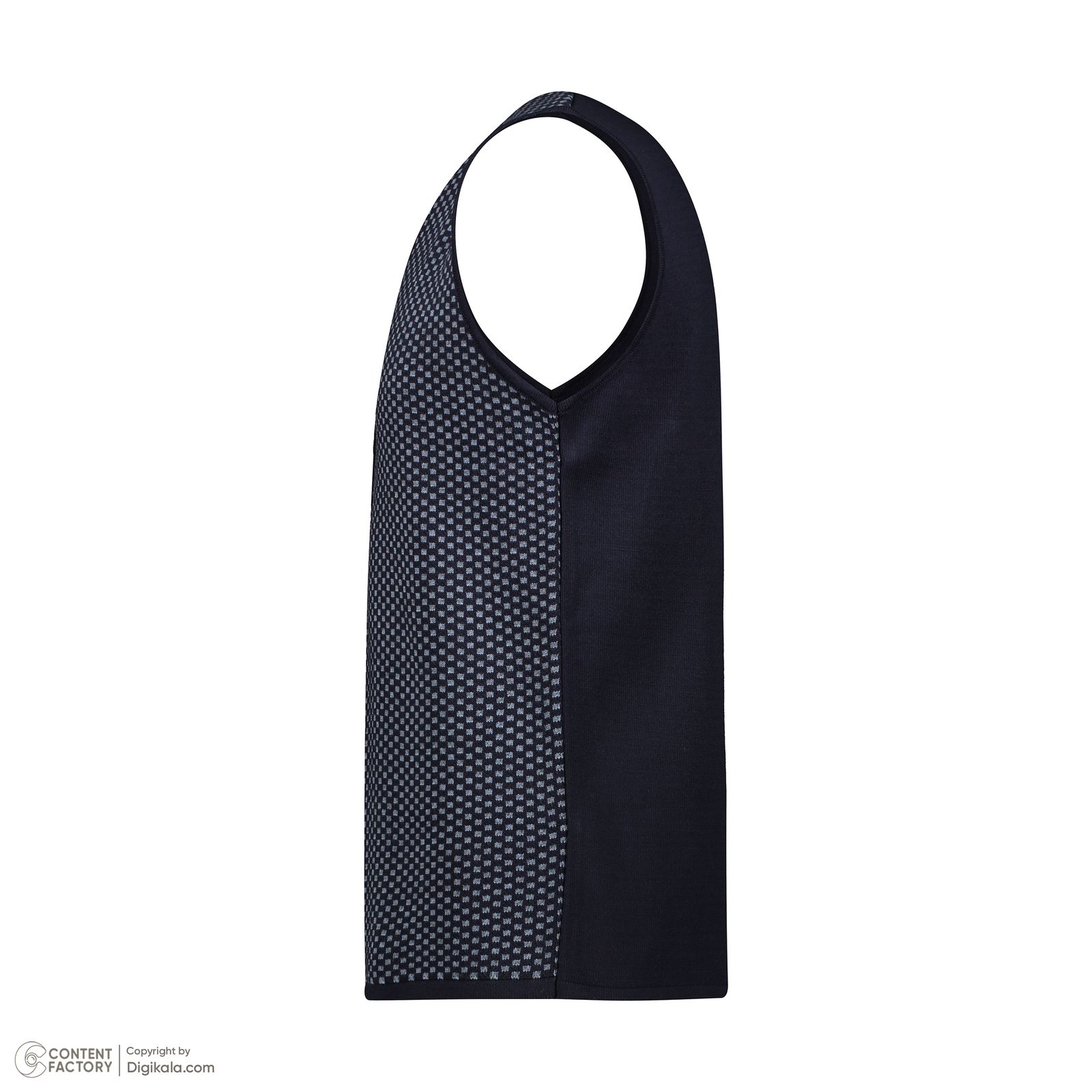 ژیله مردانه تریکو پاییزان مدل J800 رنگ سرمهای -  - 4
