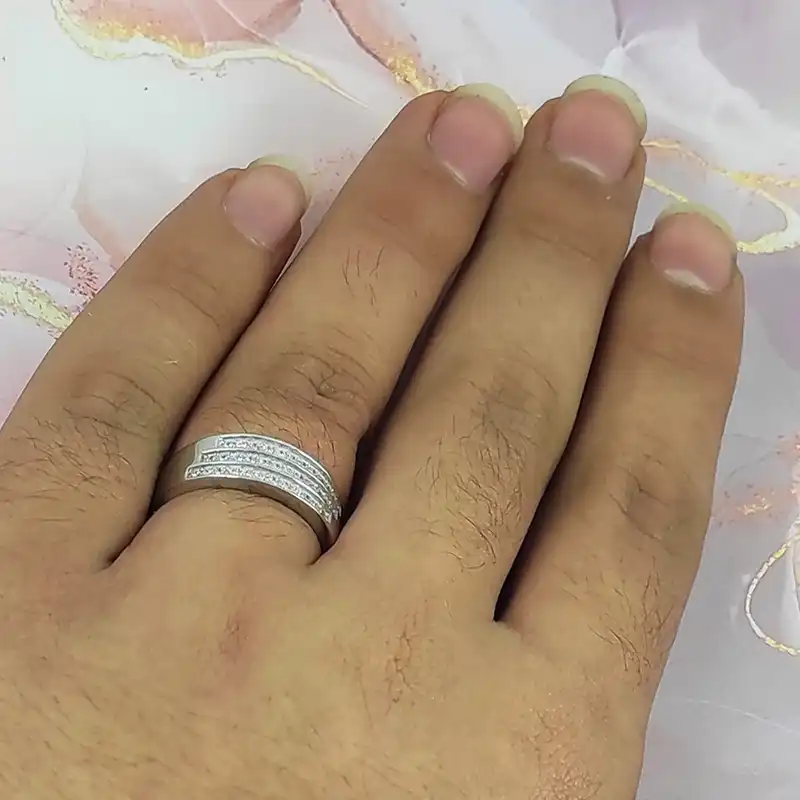 ست انگشتر نقره زنانه و مردانه سلین کالا کد 20