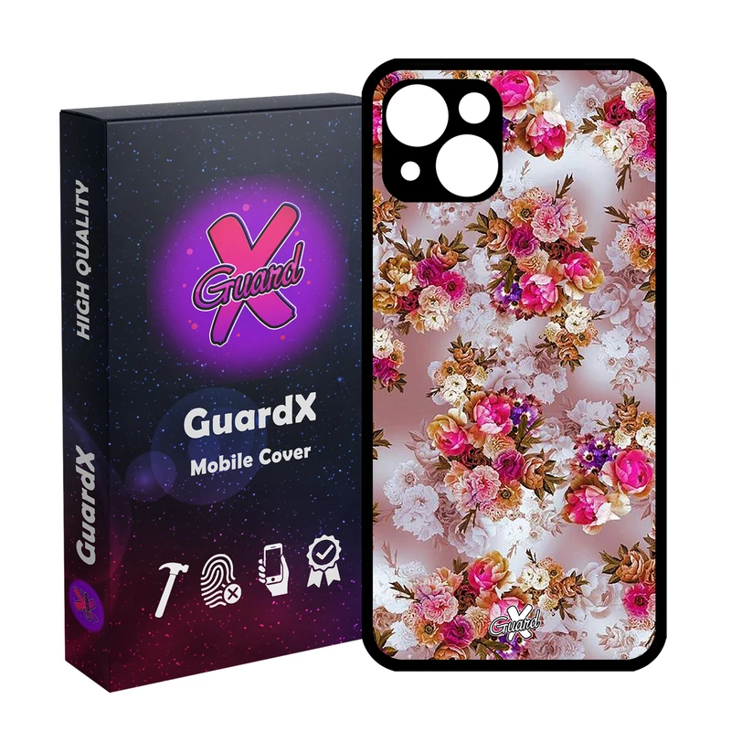 کاور گارد ایکس طرح گل مدل Glass10333 مناسب برای گوشی موبایل اپل iPhone 13