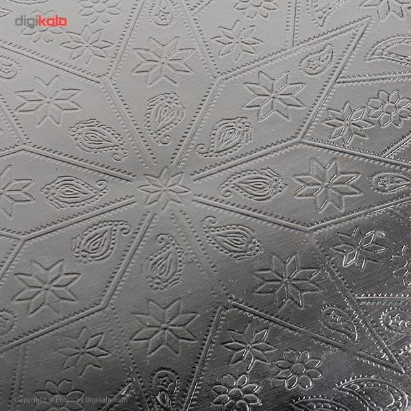 سینی مسی زنجان مدل بیضی سایز 21 × 30 سانتی متر