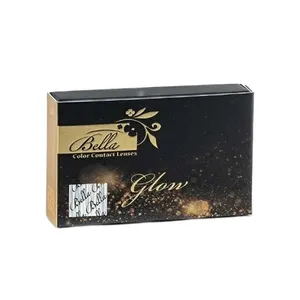 لنز چشم بلا مدل 016 رنگ طوسی آبی دور مشکی