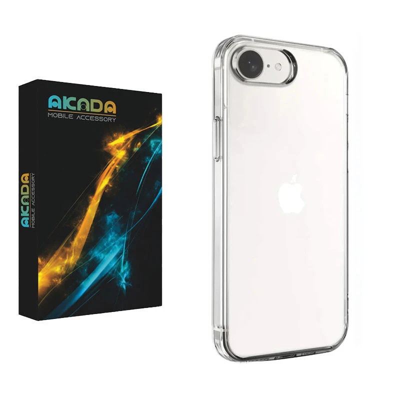 کاور آکادا مدل Transparent مناسب برای گوشی موبایل اپل iphone 16e